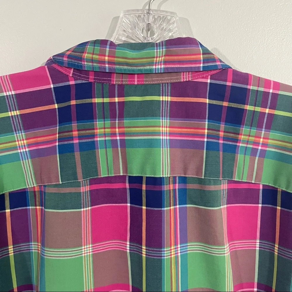 Chaps size 2X plaid button down shirt - Picture 12 of 13